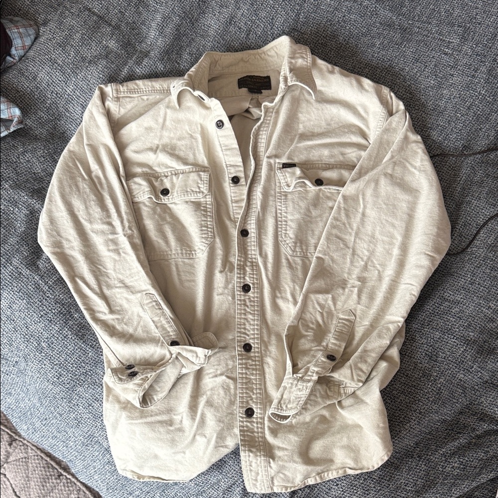 Men's Filson field  Cream Button-Up shirt